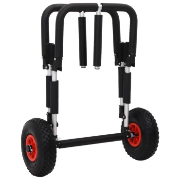 vidaXL Καροτσάκι SUP για 2 σανίδες σερφ Πτυσσόμενο 90 κ. Αλουμινίου