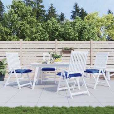 vidaXL Μαξιλάρια Παλέτας Κήπου 4 τεμ. Μπλε 50x50x7cm Oxford Ύφασμα