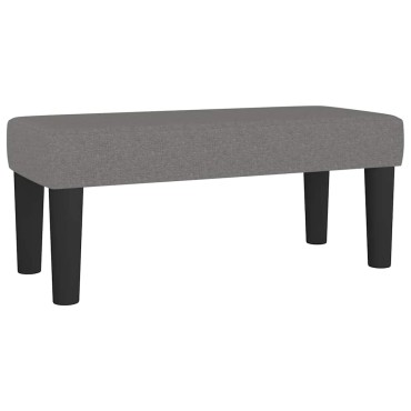 vidaXL Κρεβάτι Boxspring με Στρώμα Σκούρο Γκρι 120x190 εκ Υφασμάτινο