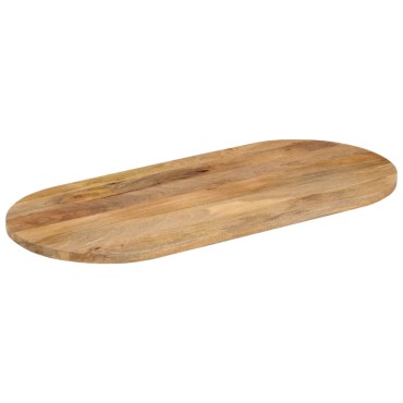 vidaXL Επιφάνεια Τραπεζιού Οβάλ 110x50x3,8cm Μασίφ Ξύλο Μάνγκο 1 τεμ.