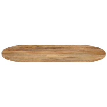 vidaXL Επιφάνεια Τραπεζιού Οβάλ 110x50x3,8cm Μασίφ Ξύλο Μάνγκο 1 τεμ.