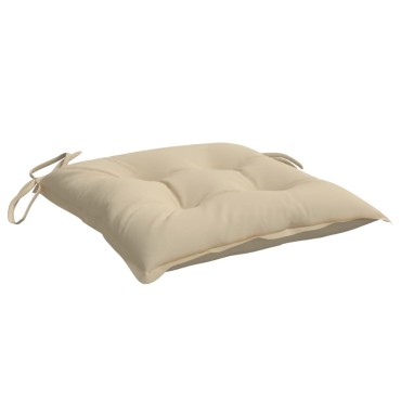 vidaXL Μαξιλάρια Παλέτας Κήπου 2 τεμ. Μπεζ 50x50x7cm Oxford Ύφασμα