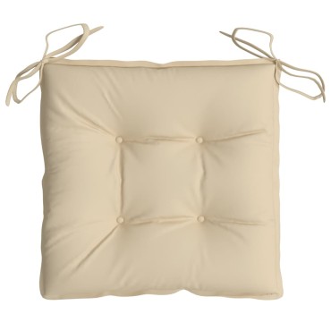 vidaXL Μαξιλάρια Παλέτας Κήπου 2 τεμ. Μπεζ 50x50x7cm Oxford Ύφασμα