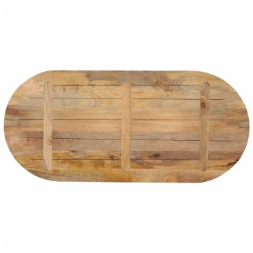 vidaXL Επιφάνεια Τραπεζιού Οβάλ 90x40x3,8cm Μασίφ Ξύλο Μάνγκο 1 τεμ.