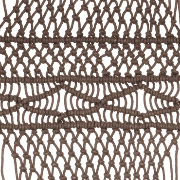 vidaXL Κουρτίνα Μακραμέ Taupe 140x240cm Βαμβακερή