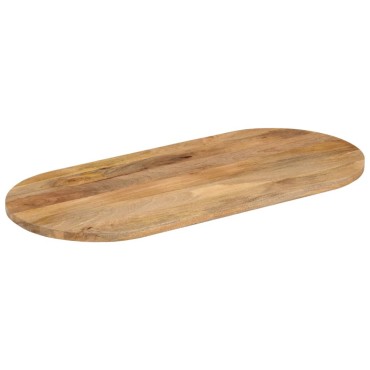 vidaXL Επιφάνεια Τραπεζιού Οβάλ 80x40x3,8cm Μασίφ Ξύλο Μάνγκο 1 τεμ.