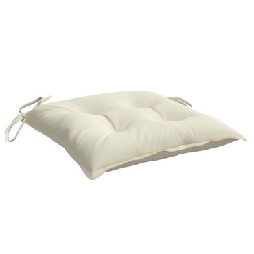 vidaXL Μαξιλάρια Καρέκλας Κήπου 6 τεμ. Λευκά 50x50x7cm Υφασμάτινα