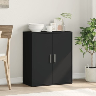 vidaXL Βοηθητικό Ντουλάπι Μαύρο 60x31x70cm από Επεξεργασμένο Ξύλο 1 τεμ.