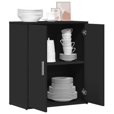 vidaXL Βοηθητικό Ντουλάπι Μαύρο 60x31x70cm από Επεξεργασμένο Ξύλο 1 τεμ.