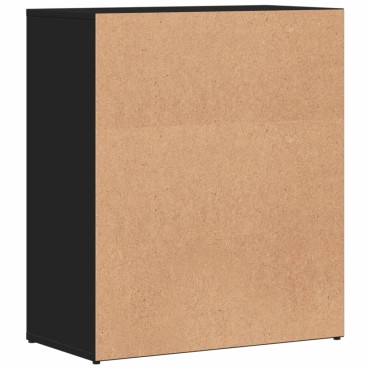 vidaXL Βοηθητικό Ντουλάπι Μαύρο 60x31x70cm από Επεξεργασμένο Ξύλο 1 τεμ.