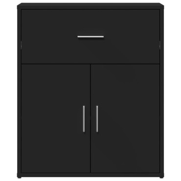 vidaXL Βοηθητικό Ντουλάπι Μαύρο 60x31x70cm από Επεξεργασμένο Ξύλο 1 τεμ.