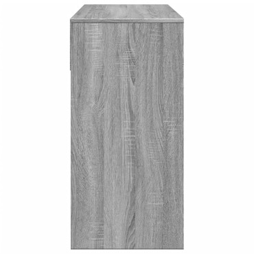 vidaXL Μπουντουάρ με Καθρέφτη Γκρι Sonoma 80x39x80cm 1 τεμ.
