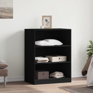 vidaXL Ντουλάπα Μαύρη 77 x 48 x 102 εκ. από Επεξεργασμένο Ξύλο