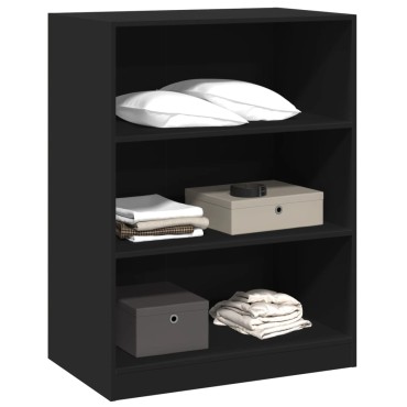 vidaXL Ντουλάπα Μαύρη 77 x 48 x 102 εκ. από Επεξεργασμένο Ξύλο