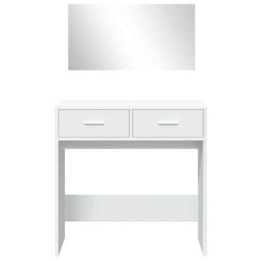 vidaXL Μπουντουάρ με Καθρέφτη Λευκό 80x39x80cm 1 τεμ.