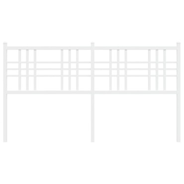 vidaXL Κεφαλάρι Λευκό Μεταλλικό 166x3x90cm 1 τεμ.
