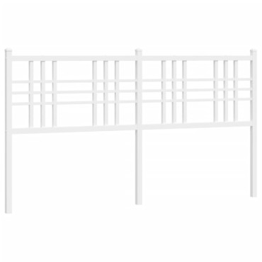 vidaXL Κεφαλάρι Λευκό Μεταλλικό 156x3x90cm 1 τεμ.