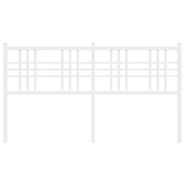 vidaXL Κεφαλάρι Λευκό Μεταλλικό 156x3x90cm 1 τεμ.