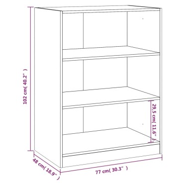 vidaXL Ντουλάπα Γκρι Σκυροδέματος 77x48x102 εκ. από Επεξεργασμένο Ξύλο