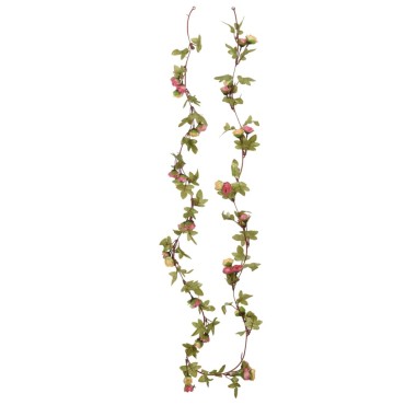 vidaXL Γιρλάντες Λουλουδιών Τεχνητές 6 τεμ. Ροζ 215 εκ.