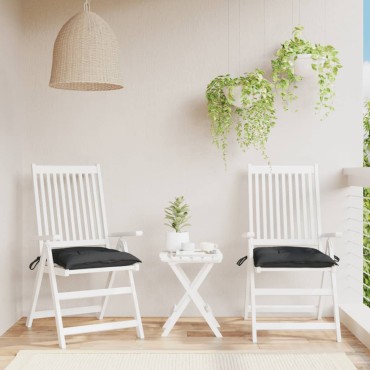 vidaXL Μαξιλάρια Παλέτας Κήπου 2 τεμ. Μαύρα 50x50x7cm Oxford Ύφασμα
