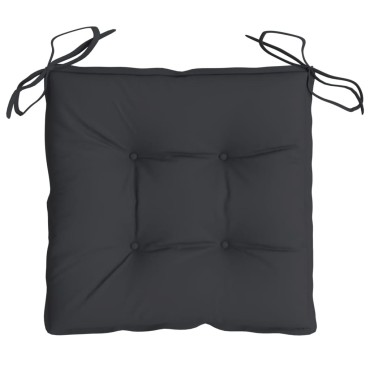 vidaXL Μαξιλάρια Παλέτας Κήπου 2 τεμ. Μαύρα 50x50x7cm Oxford Ύφασμα
