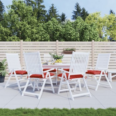 vidaXL Μαξιλάρια Παλέτας Κήπου 6 τεμ. Κόκκινο 50x50x7cm Oxford Ύφασμα