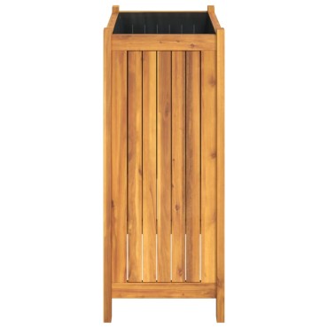 vidaXL Ζαρντινιέρα Κήπου με Επένδυση 54x31x75 εκ. Μασίφ Ξύλο Ακακίας