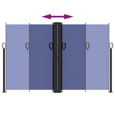 vidaXL Σκίαστρο Πλαϊνό Συρόμενο Μπλε 160 x 1000 εκ.