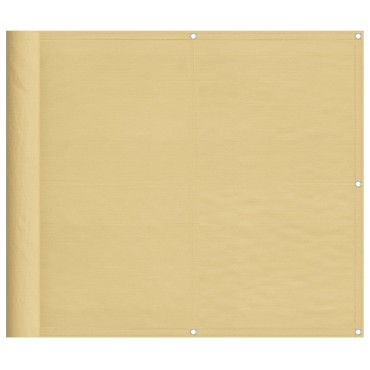 vidaXL Διαχωριστικό Βεράντας Άμμου 90x500εκ 100% Πολ. Ύφασμα Oxford