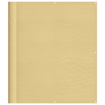 vidaXL Διαχωριστικό Βεράντας Άμμου 120x600εκ 100% Πολ. Ύφασμα Oxford