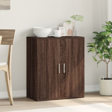 vidaXL Βοηθητικό Ντουλάπι Καφέ Δρυς 60x31x70cm από Επεξεργασμένο Ξύλο 1 τεμ.