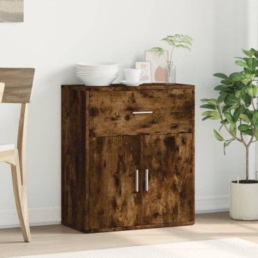 vidaXL Βοηθητικό Ντουλάπι Καπνιστή Δρυς 60x31x70cm Επεξεργασμένο Ξύλο 1 τεμ.