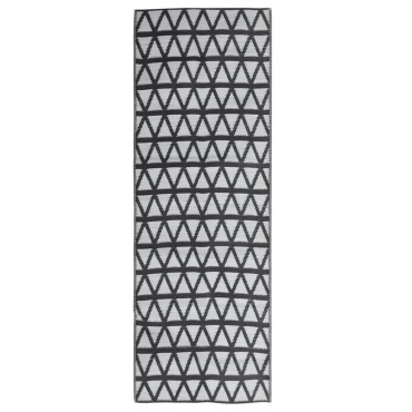 vidaXL Χαλί εξωτερικού χώρου ARAKIL Μαύρο 80x250 cm PP