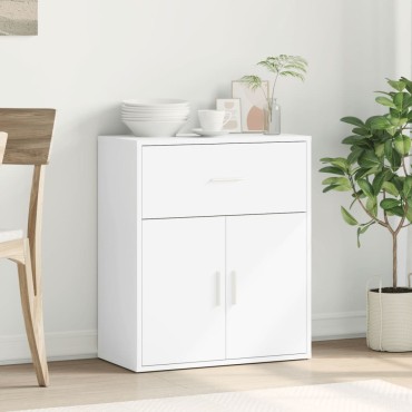 vidaXL Βοηθητικό Ντουλάπι Λευκό 60x31x70cm από Επεξεργασμένο Ξύλο 1 τεμ.