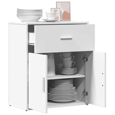 vidaXL Βοηθητικό Ντουλάπι Λευκό 60x31x70cm από Επεξεργασμένο Ξύλο 1 τεμ.