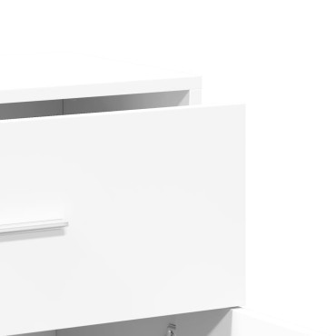 vidaXL Βοηθητικό Ντουλάπι Λευκό 60x31x70cm από Επεξεργασμένο Ξύλο 1 τεμ.