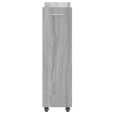 vidaXL Έπιπλο με Ρόδες Γκρι Sonoma 60x22x79cm από Επεξεργασμένο Ξύλο 1 τεμ.