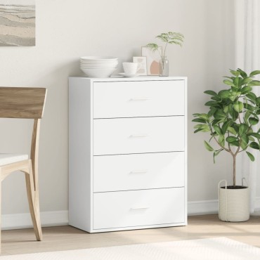 vidaXL Βοηθητικό Ντουλάπι Λευκό 60x31x84cm από Επεξεργασμένο Ξύλο 1 τεμ.