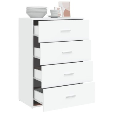 vidaXL Βοηθητικό Ντουλάπι Λευκό 60x31x84cm από Επεξεργασμένο Ξύλο 1 τεμ.