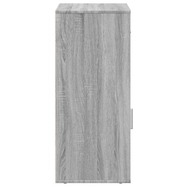 vidaXL Ραφιέρα με Ντουλάπια Γκρι Sonoma 56,5x39x90cm Επεξ. Ξύλο 1 τεμ.