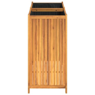 vidaXL Ζαρντινιέρα Κήπου με Επένδυση 100x50x100 εκ. Μασίφ Ξύλο Ακακίας