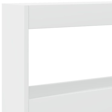 vidaXL Κεφαλάρι με Αποθηκευτικό Χώρο και LED Λευκό 160x17x102cm 1 τεμ.