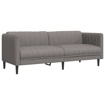 vidaXL Σετ Καναπέ 2 τεμ. Taupe Υφασμάτινο 176x76,5x74,5cm  Διθέσιος Τριθέσιος