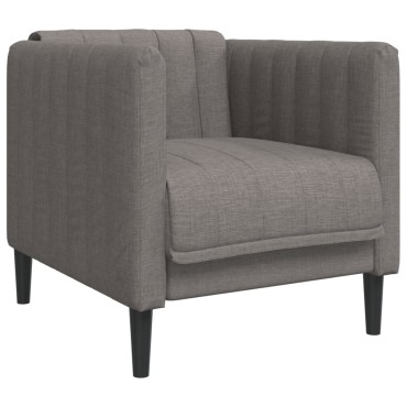 Σετ Σαλονιού 3 τεμ. Taupe Υφασμάτινο 69x76,5x74,5cm  Διθέσιος Τριθέσιος