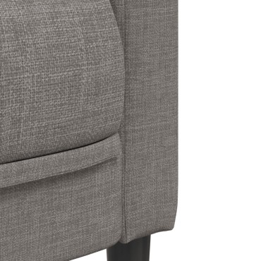 Σετ Σαλονιού 3 τεμ. Taupe Υφασμάτινο 69x76,5x74,5cm  Διθέσιος Τριθέσιος