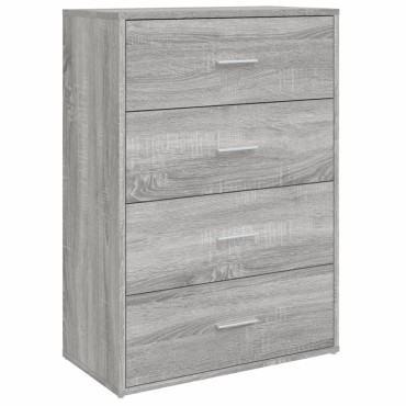 vidaXL Μπουφές Γκρι Sonoma 60x31x84cm από Επεξεργασμένο Ξύλο 1 τεμ.