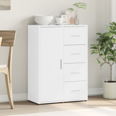 vidaXL Βοηθητικό Ντουλάπι Λευκό 60x31x84cm από Επεξεργασμένο Ξύλο 1 τεμ.