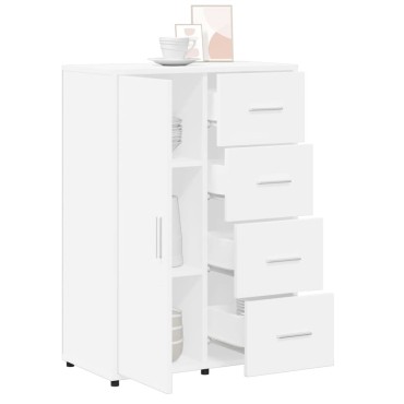 vidaXL Βοηθητικό Ντουλάπι Λευκό 60x31x84cm από Επεξεργασμένο Ξύλο 1 τεμ.