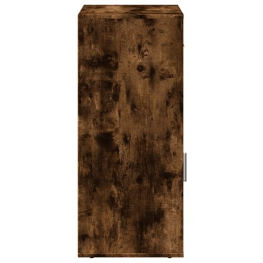 vidaXL Ραφιέρα με Ντουλάπια Καπνιστή Δρυς 56,5x39x90cm Επεξ. Ξύλο 1 τεμ.